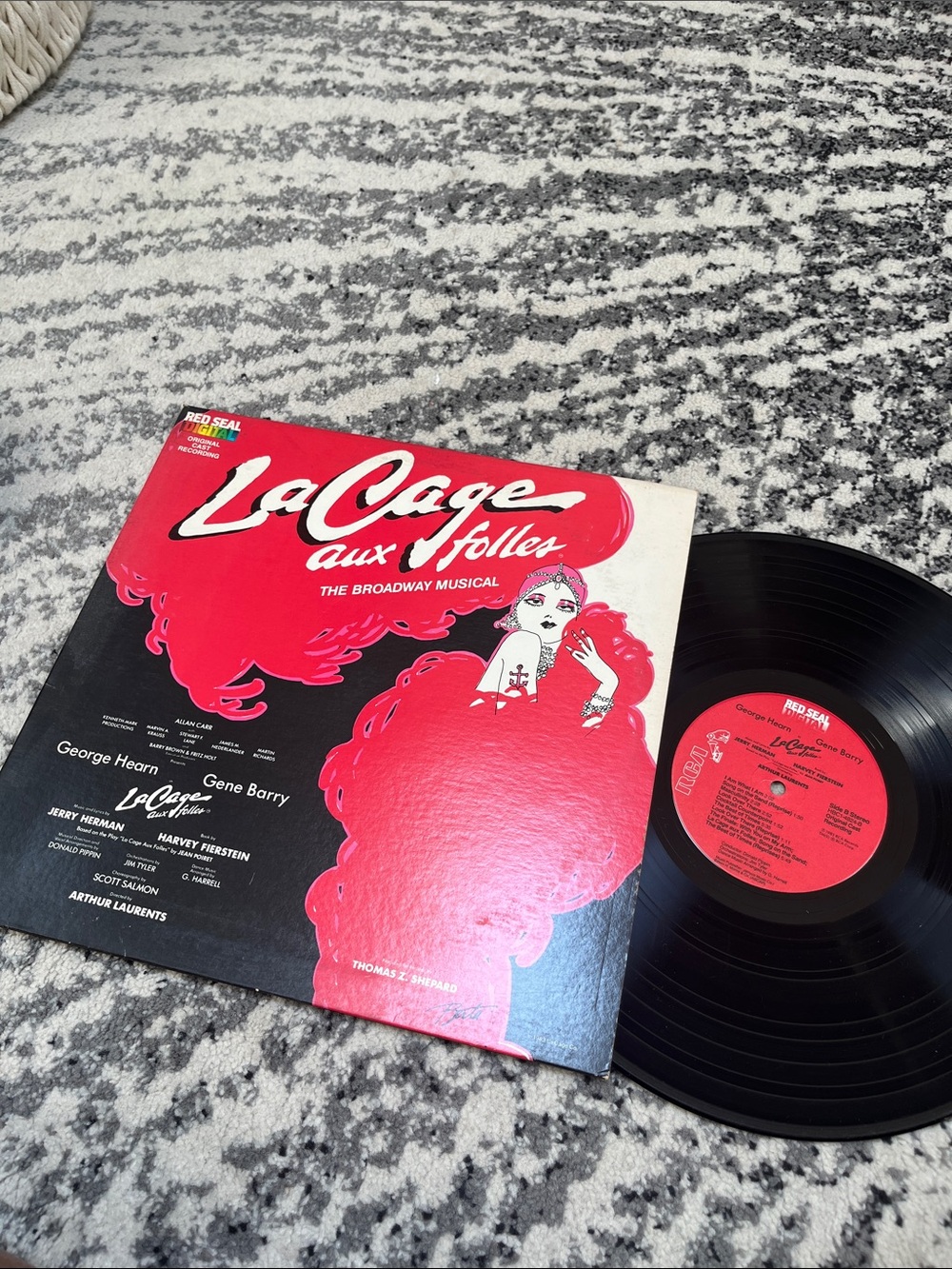 La Cage Aux Folles Broadway Musical Vinyl - Red & Black